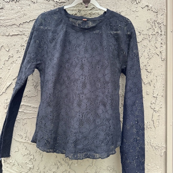 NWOT Free People In The Meadow top in black size L - Picture 2 of 12